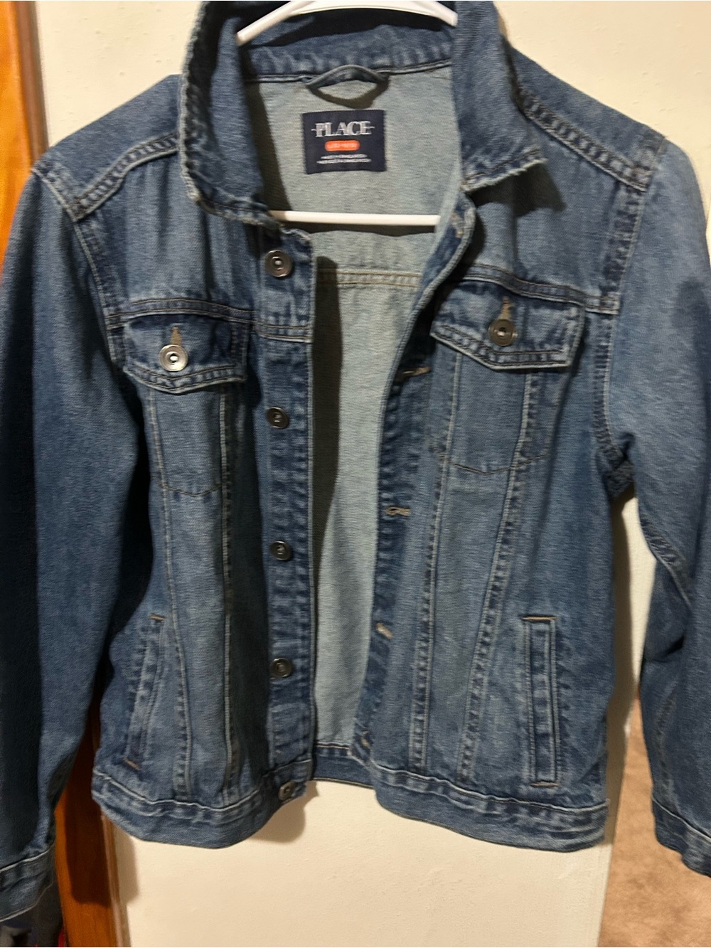 The Children's Place Classic Denim Jacket in Medium Blue